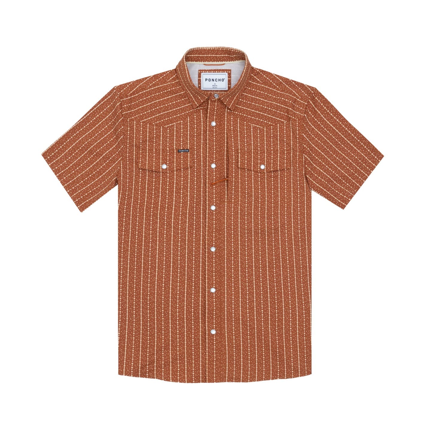 Star Vertical Print Burnt Orange