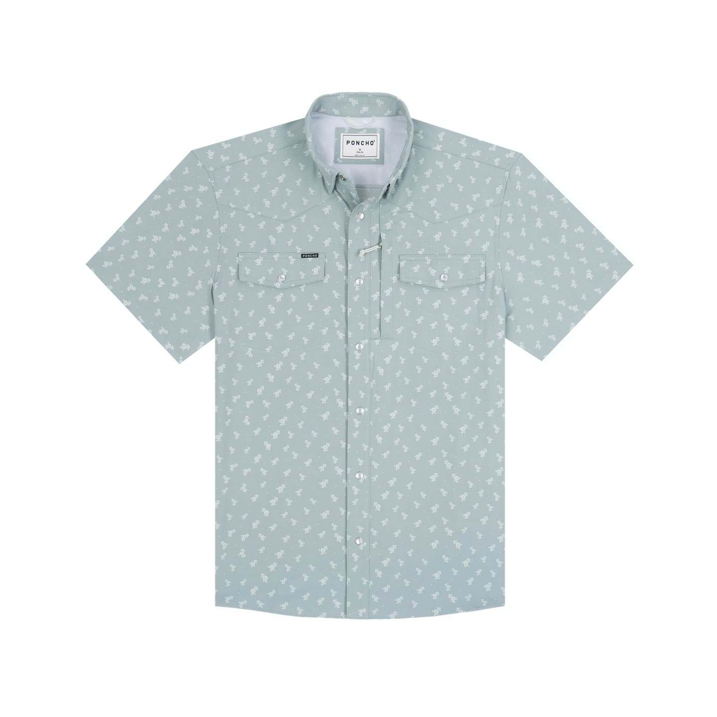 Blue Yellowstone Flower Print